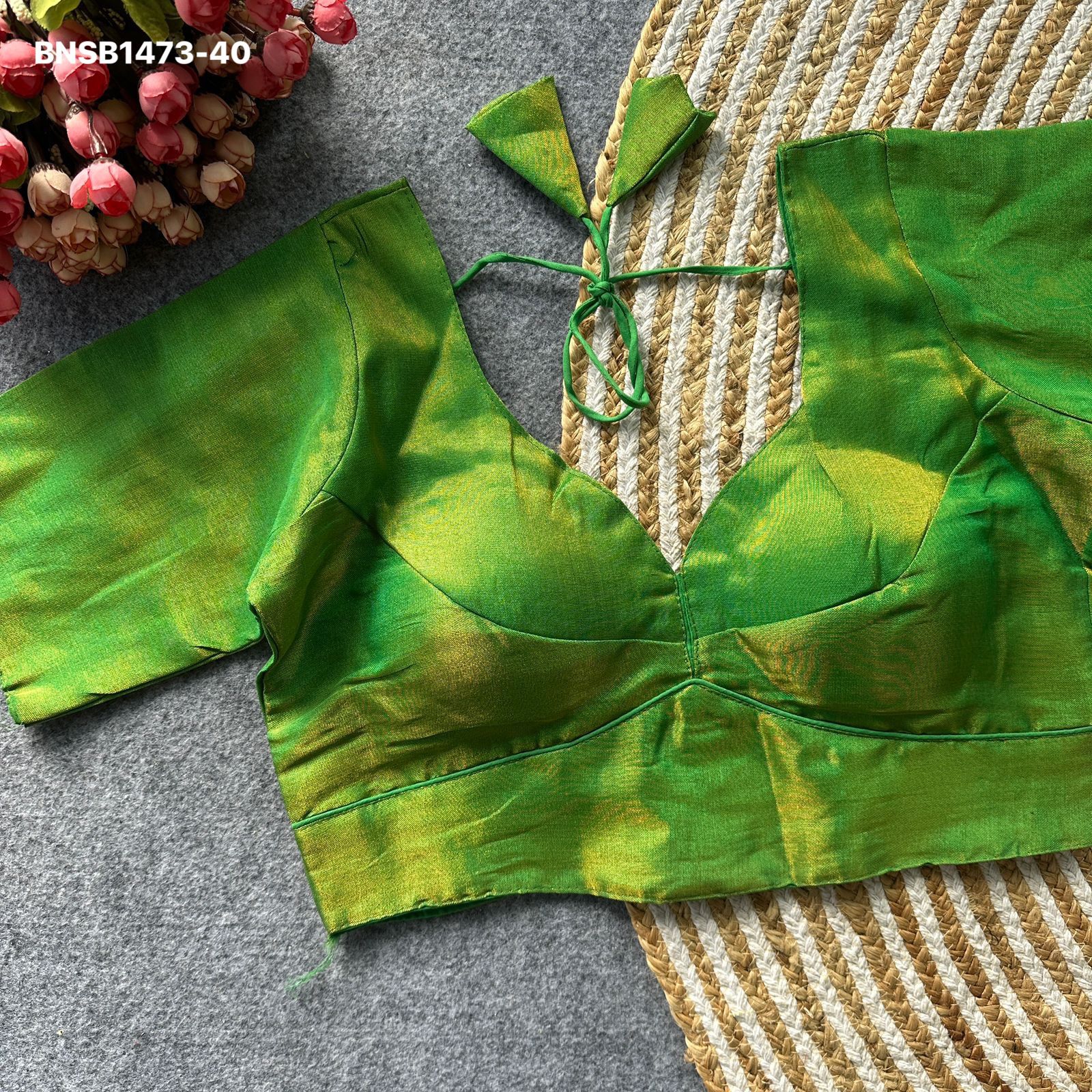 Metallic South Silk Designer Blouse